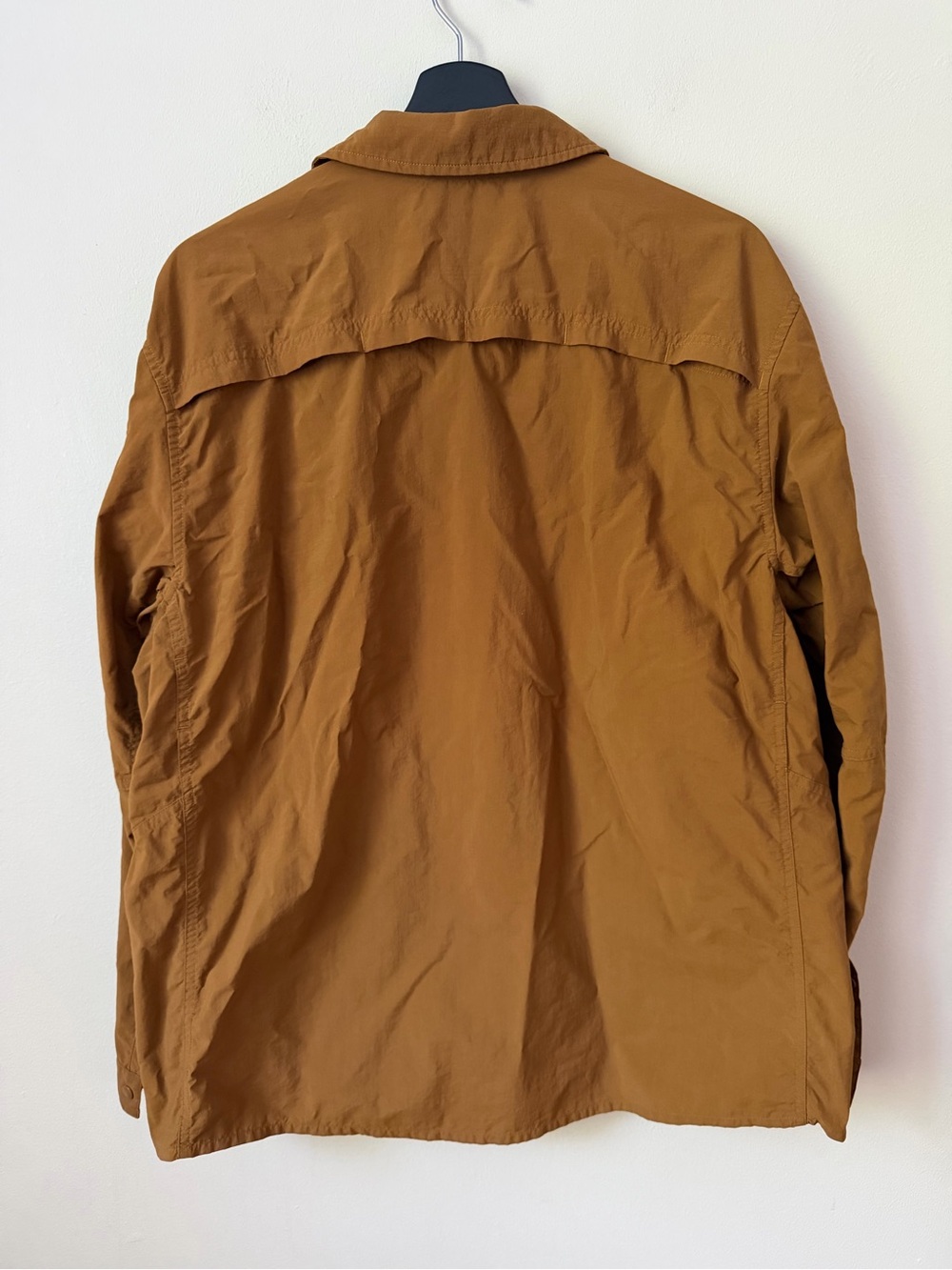REI Co-op Mens L Rust Orange Utility Hiking Long Sleeve Mesh Vented Nylon Shirt - Picture 6 of 8